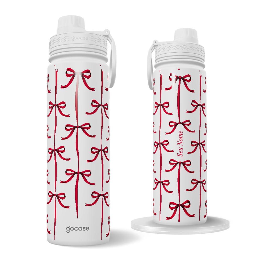 Garrafa Térmica Fresh + Ebook - Coquette Cherry