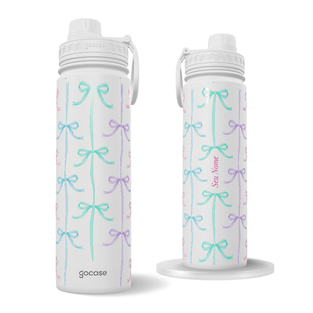 Garrafa Térmica Fresh + Ebook - Coquette Pastels