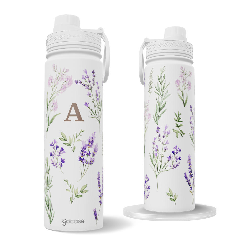 Garrafa Térmica Fresh + Ebook - Ramos de Lavanda