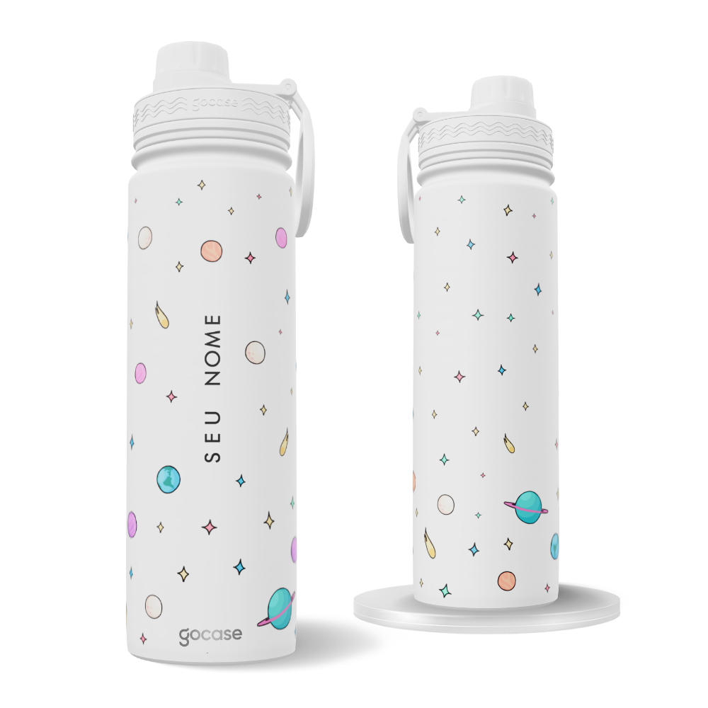 Garrafa Térmica Fresh + Ebook - Planetinhas