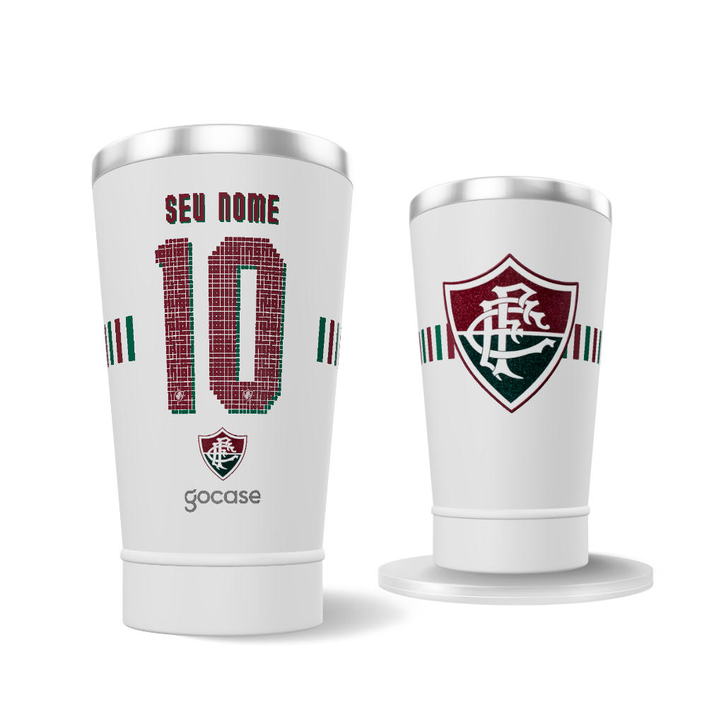  Copo Térmico Cerveja + Ebook - Fluminense - Uniforme 2 2025 P