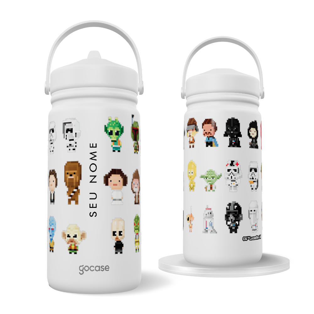 Garrafa Térmica Mini - Star Wars - Pixel Art