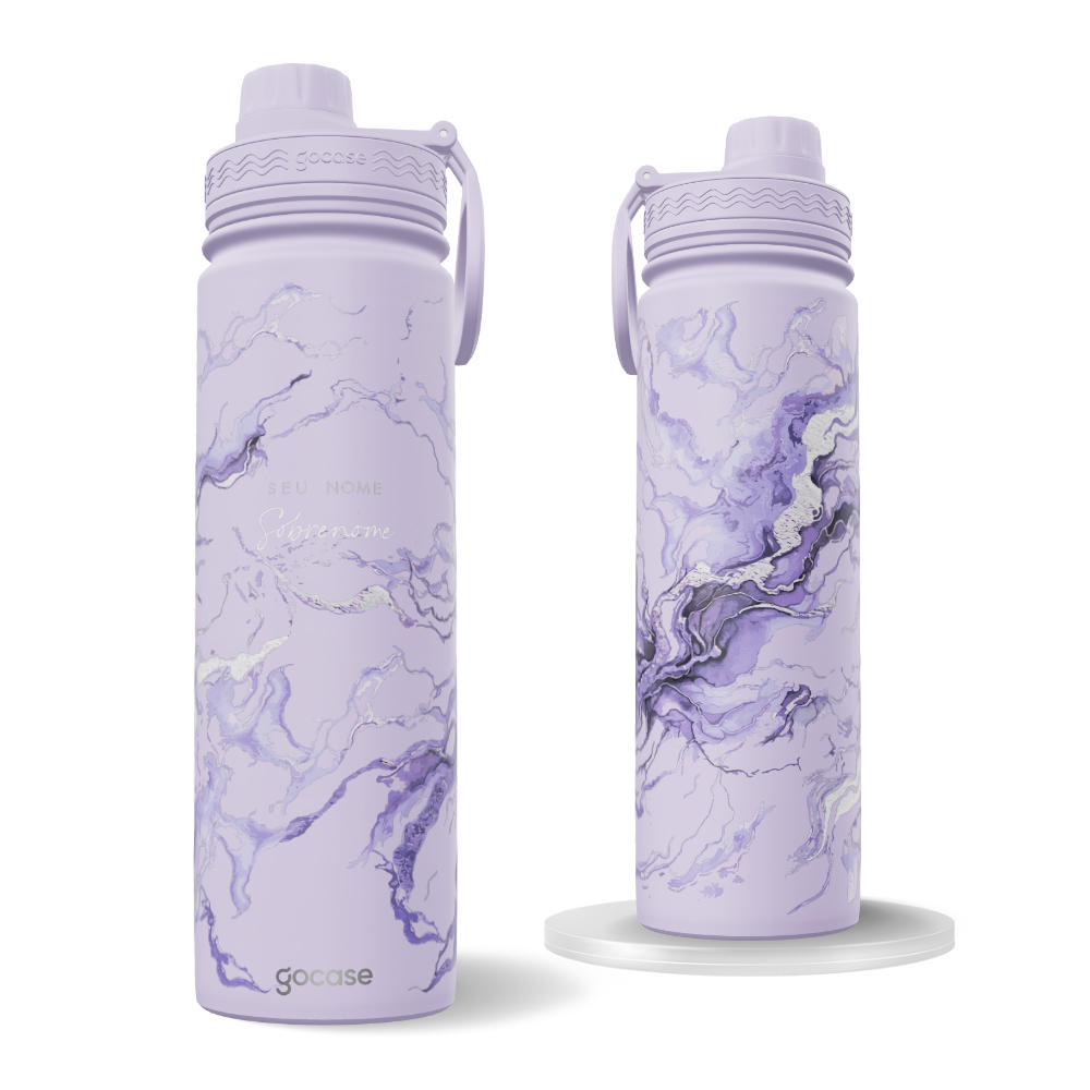 Garrafa Térmica Fresh Lilás + Ebook - Luxury Color