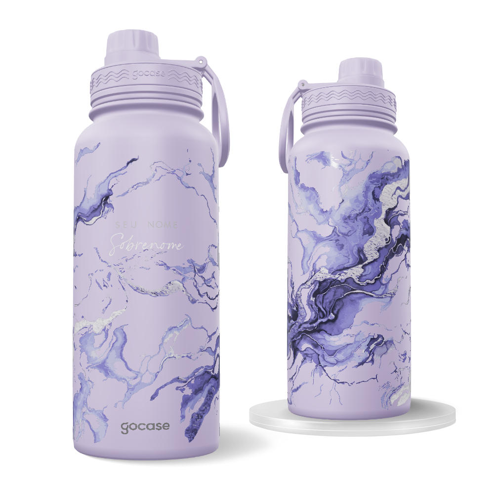 Garrafa Térmica Fresh Lilás + Ebook - Luxury Color