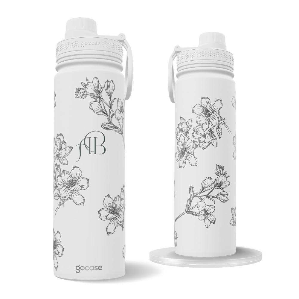 Garrafa Térmica Fresh + Ebook - Floral Elegance