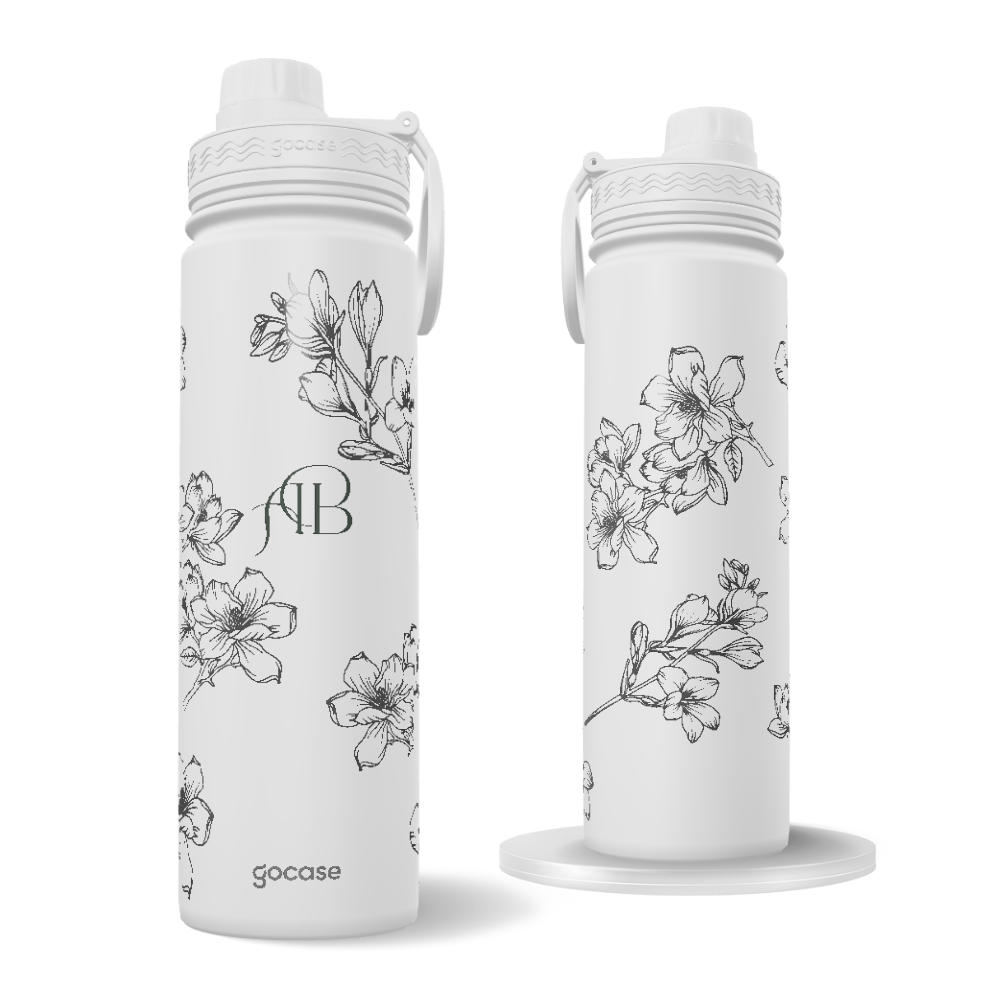 Garrafa Térmica Fresh + Ebook - Floral Elegance