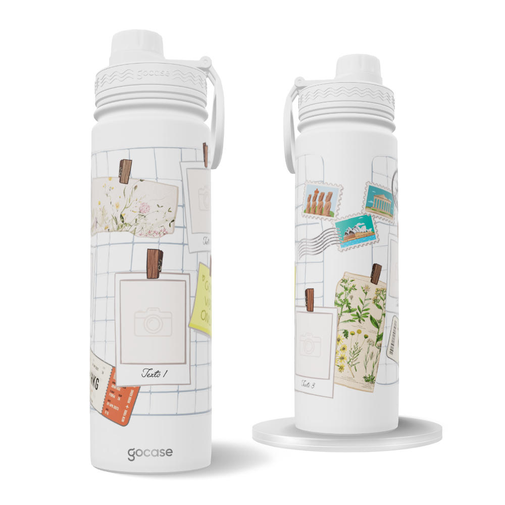 Garrafa Térmica Fresh + Ebook - Mural de Memórias