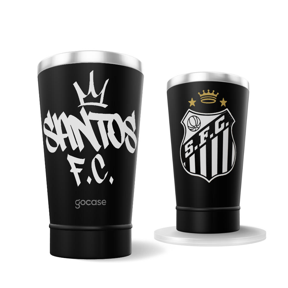Copo Térmico Cerveja + Ebook - Santos - Street Lettering