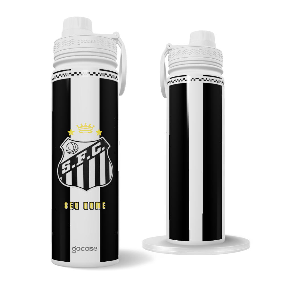 Garrafa Térmica Fresh + Ebook - Santos - Uniforme 2 2025 Garrafa Térmica Fresh + Ebook - Santos - Uniforme 2 2025