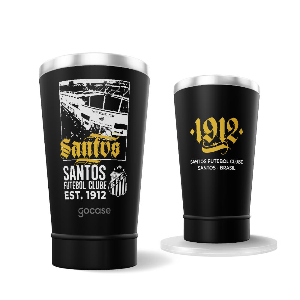Copo Térmico Cerveja + Ebook -  Santos - Graphic Fraktur