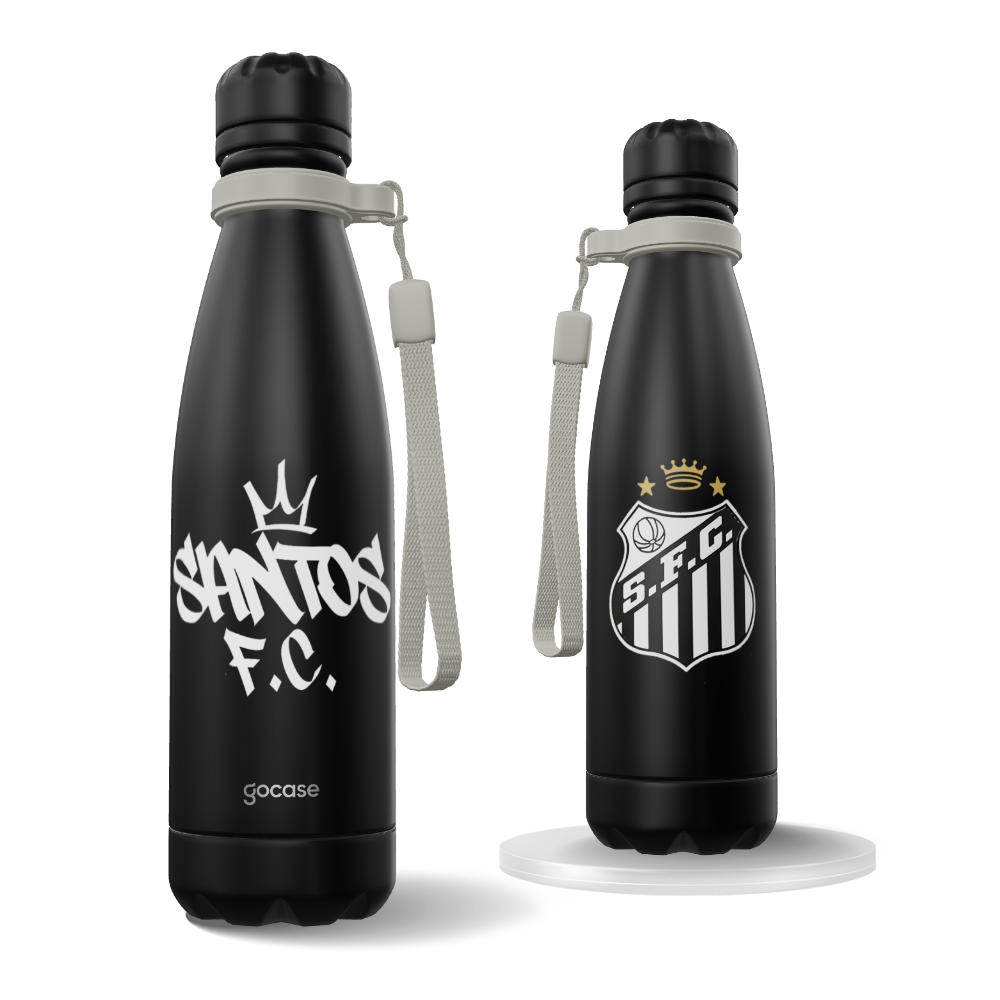 Garrafa Térmica Urban + Ebook - Santos - Street Lettering