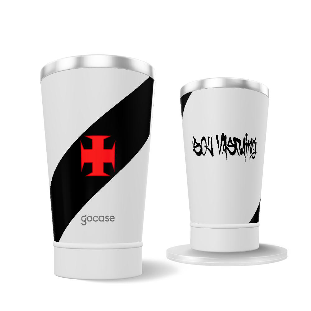 Copo Térmico Cerveja + Ebook - Vasco - Uniforme 2 2025