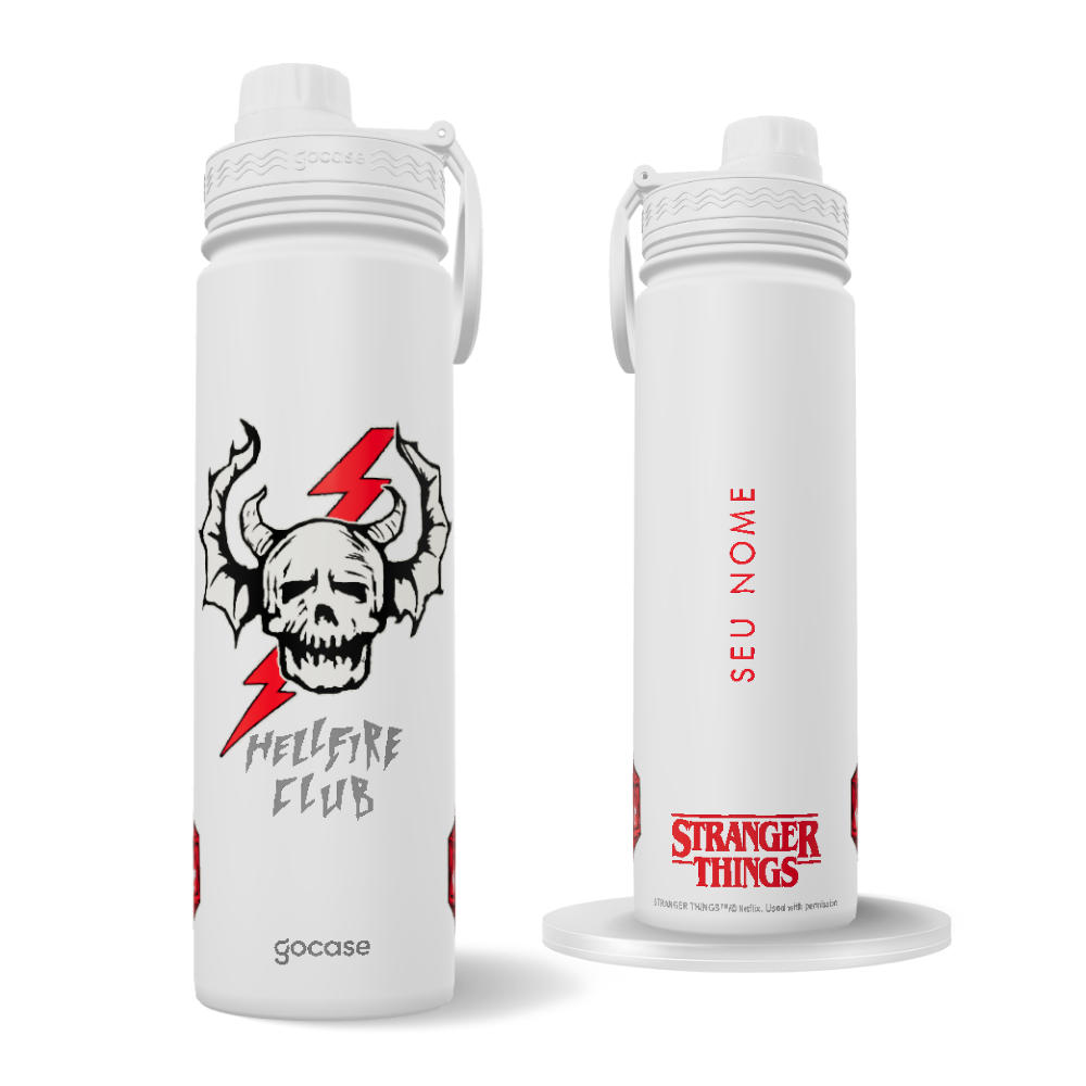 Garrafa Térmica Fresh + Ebook - Stranger Things - Hellfire Club