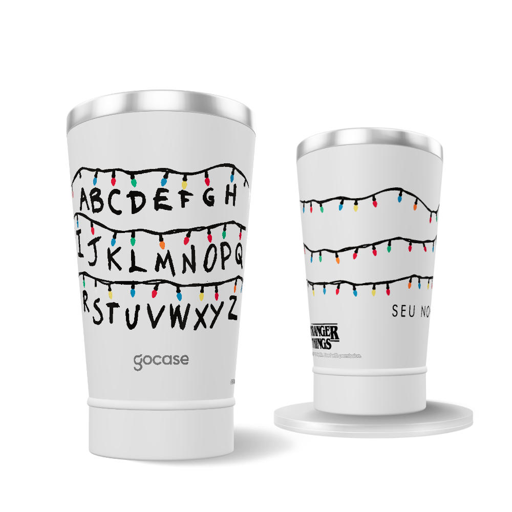 Copo Térmico - Stranger Things - Pisca Pisca