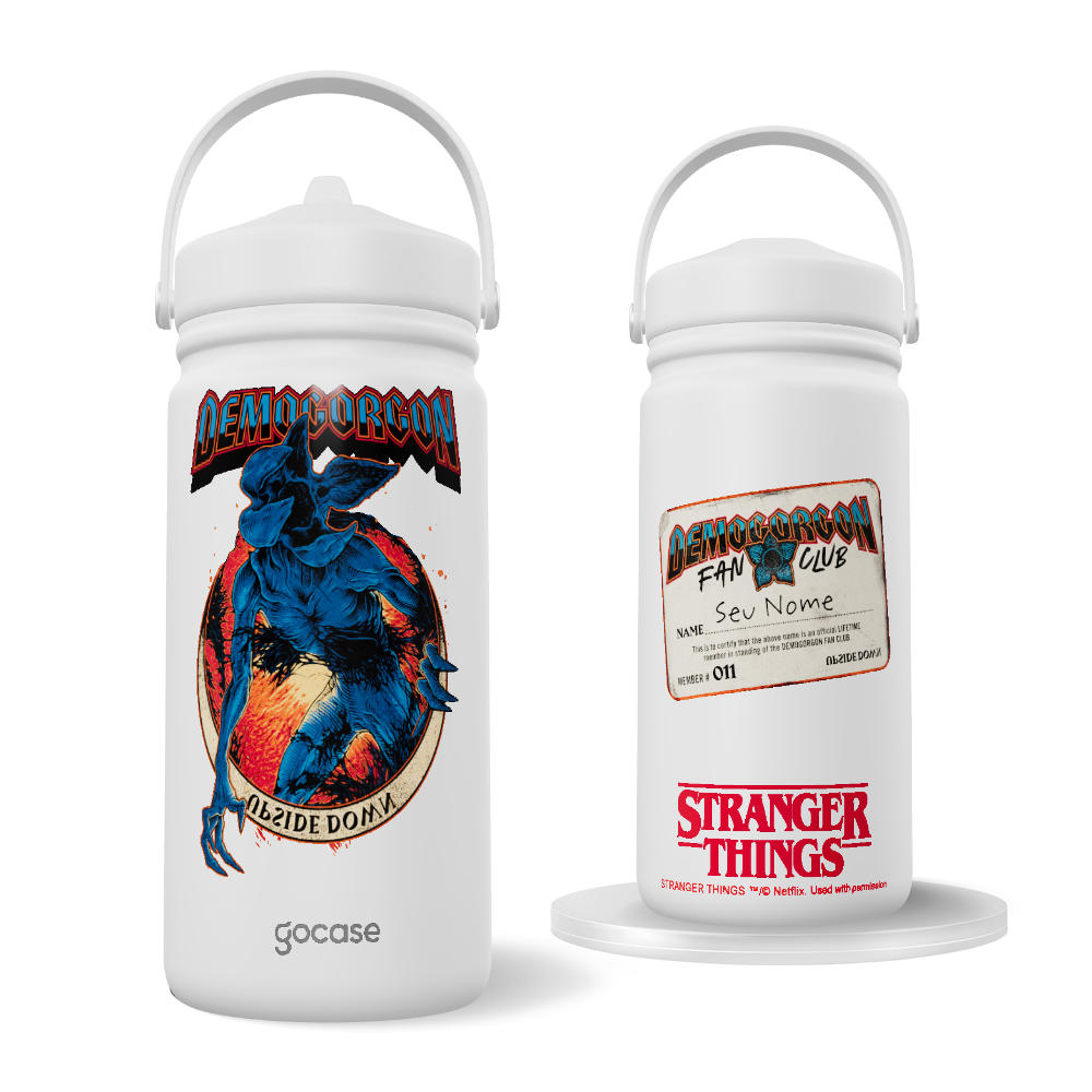 Garrafa Térmica Mini -  Stranger Things - Demogorgon Fan Club