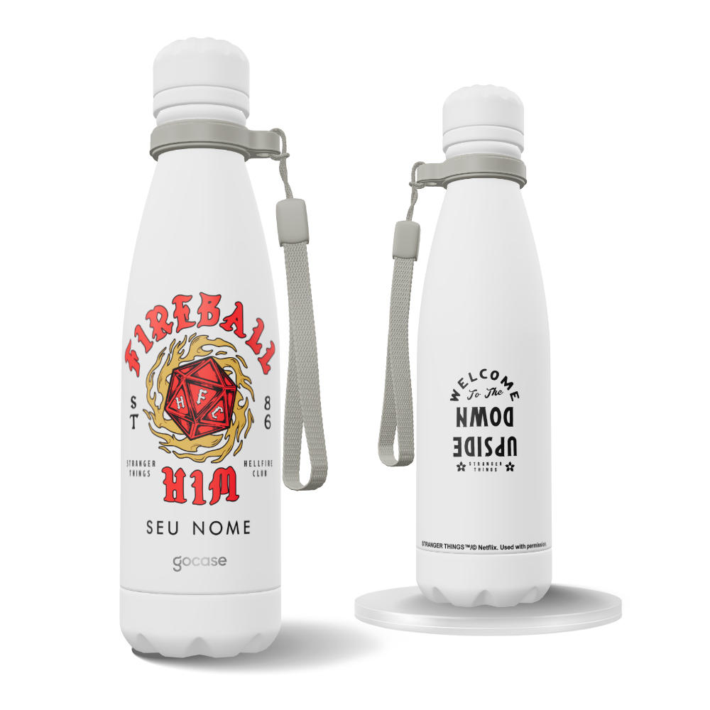 Garrafa Térmica Urban + Ebook - Stranger Things - Fireball Him