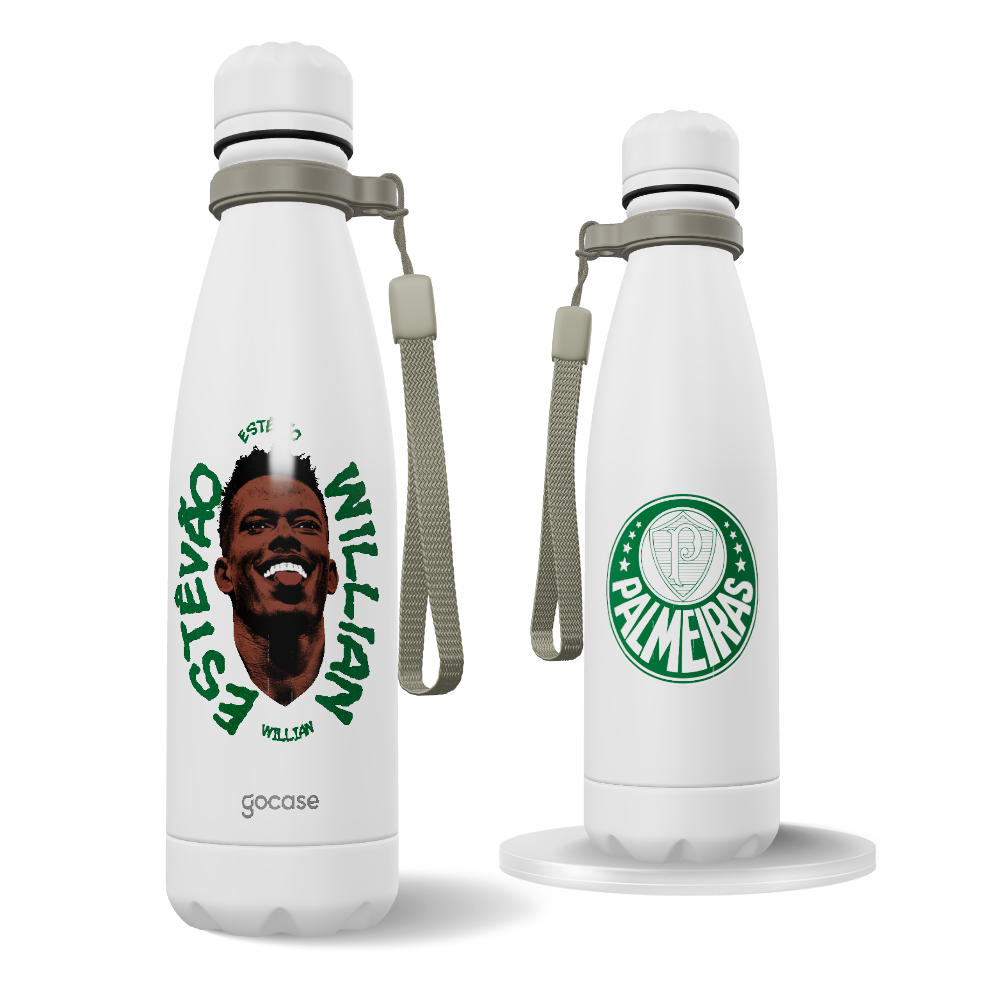 Garrafa Térmica Urban + Ebook -  Palmeiras - Estevão Willian