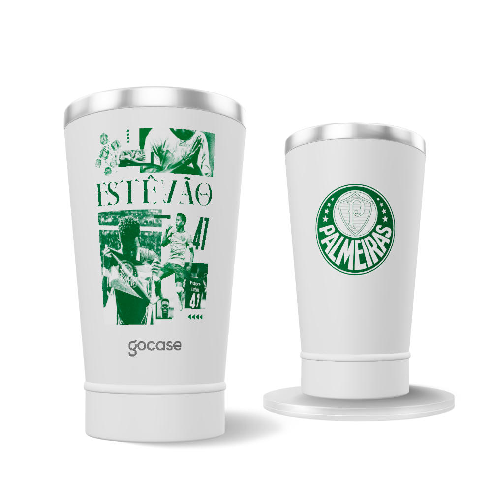 Copo Térmico Cerveja + Ebook - Palmeiras - Estevão Graphic