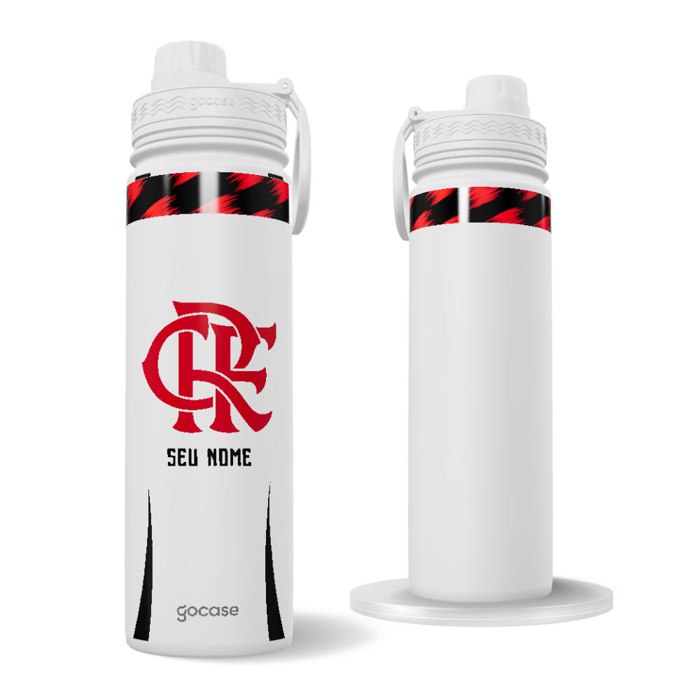 Garrafa Térmica Fresh + Ebook - Flamengo - Uniforme 2 2025