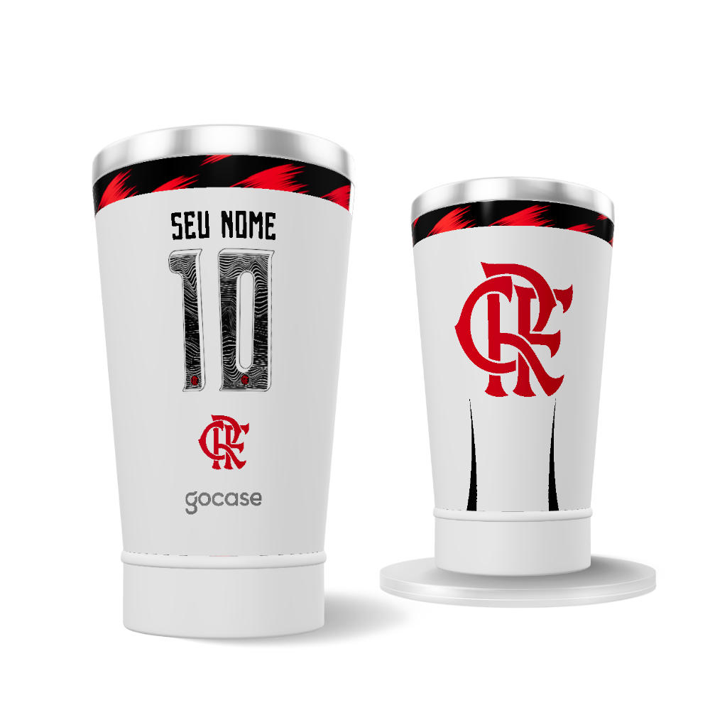Copo Térmico Cerveja + Ebook - Flamengo - Uniforme 2 2025 P