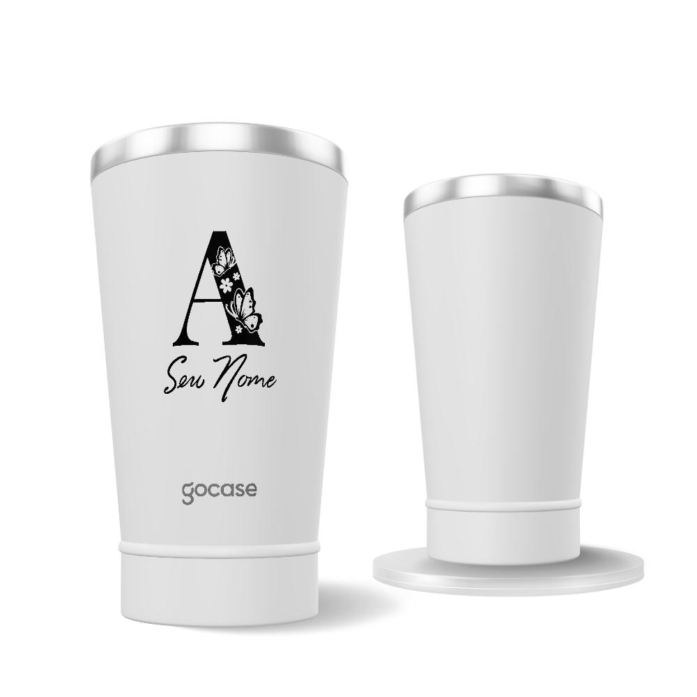 Copo Térmico + Ebook - Inicial Butterfly