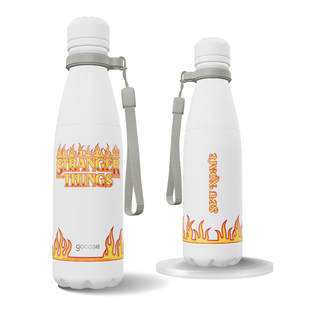 Garrafa Térmica Urban + Ebook - Stranger Things - Fire