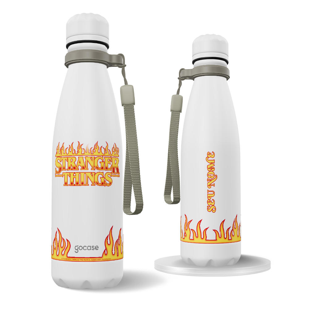 Garrafa Térmica Urban + Ebook - Stranger Things - Fire
