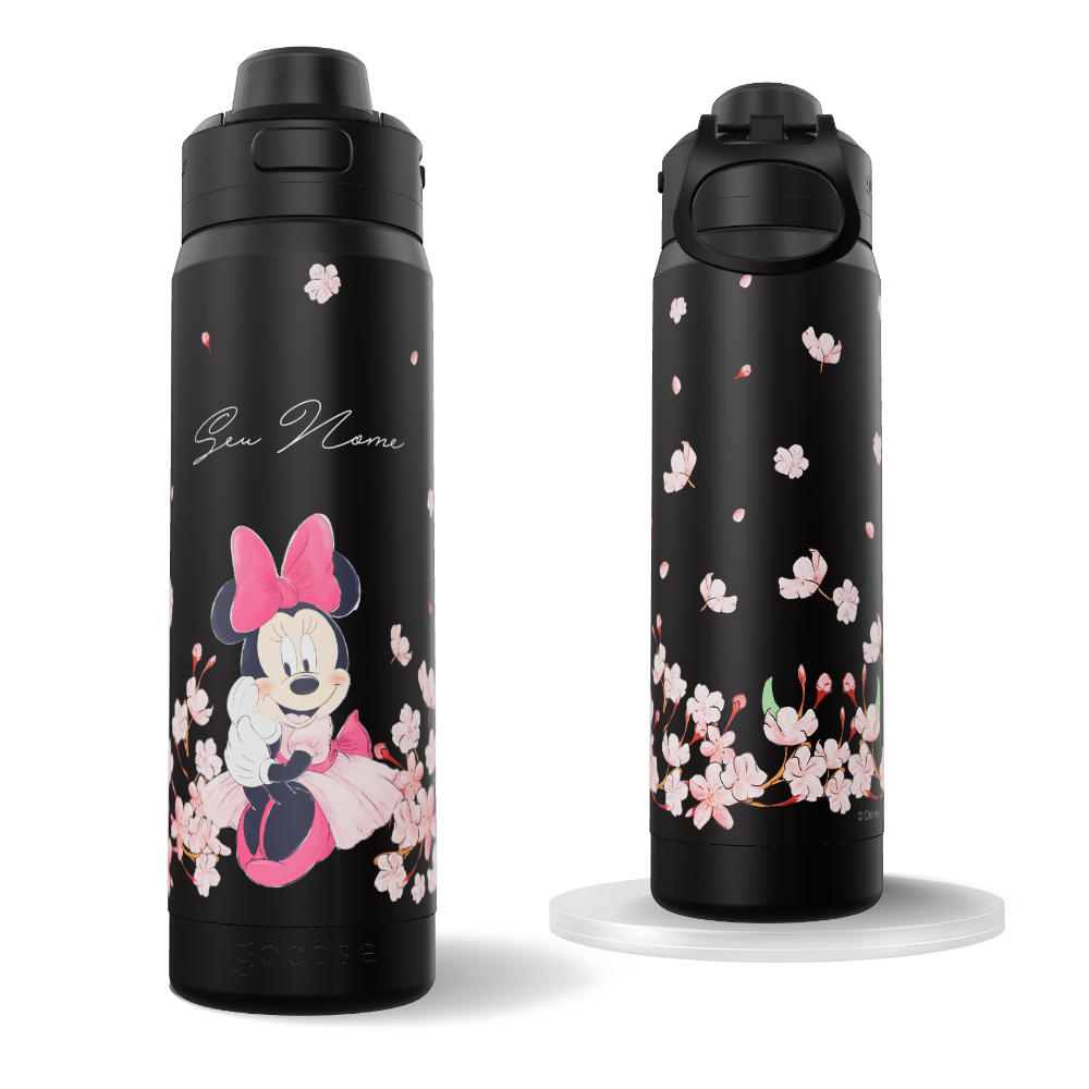 Garrafa Térmica Flip Pro - Mickey & Amigos - Minnie Classical Rose