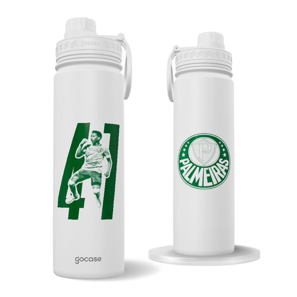 Garrafa Térmica Fresh + Ebook - Palmeiras - Estevão 41 Garrafa Térmica Fresh + Ebook - Palmeiras - Estevão 41