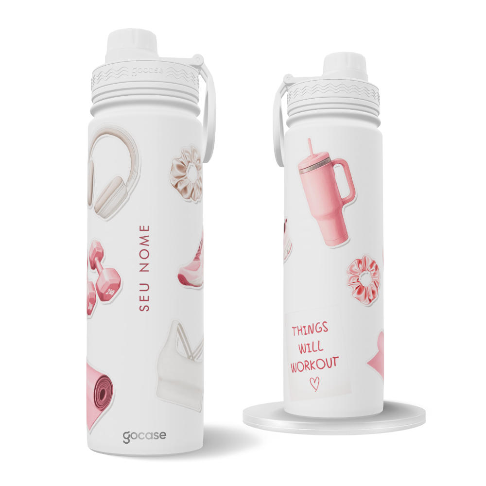 Garrafa Térmica Fresh + Ebook - My Girly Gym Things