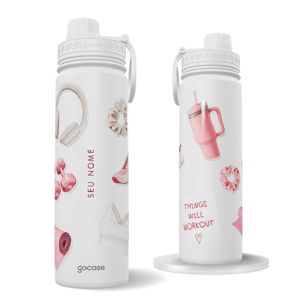 Garrafa Térmica Fresh + Ebook - My Girly Gym Things