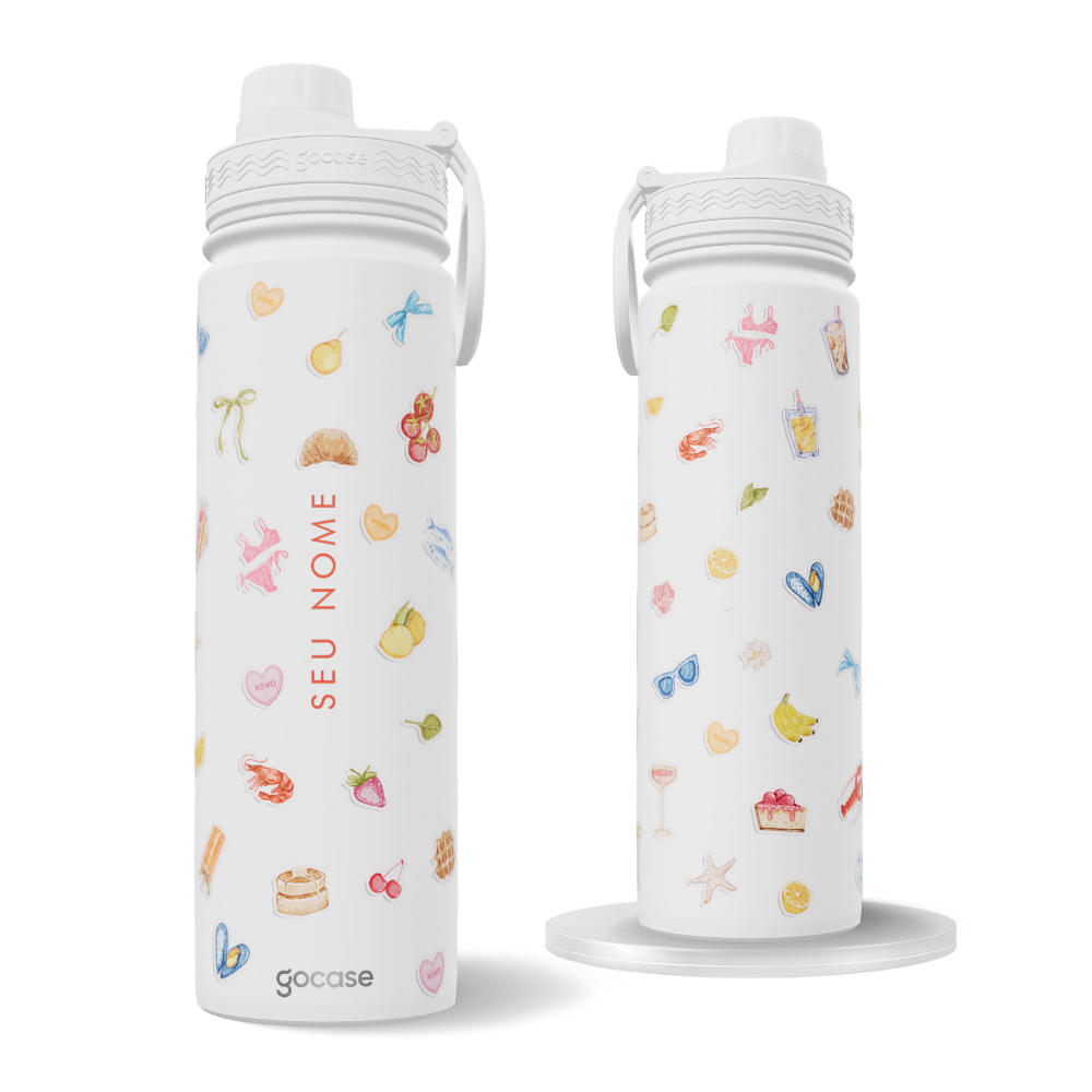 Garrafa Térmica Fresh + Ebook - My Little Stickers