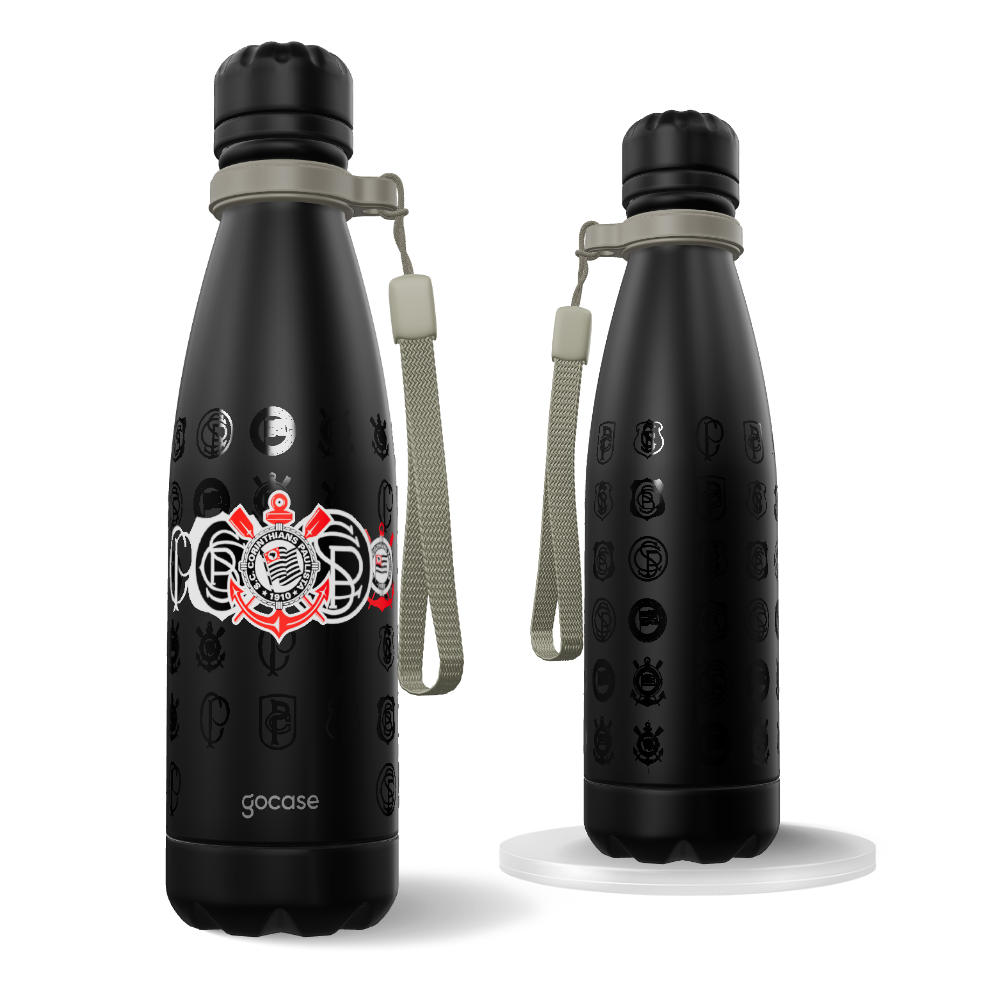 Garrafa Térmica Urban - Corinthians - Escudos em Textura