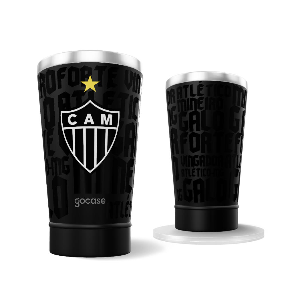Copo Térmico Cerveja + Ebook - Atlético-MG - Grey Logo