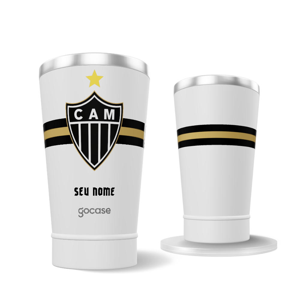 Copo Térmico Cerveja + Ebook - Atlético-MG - Uniforme 2 2025
