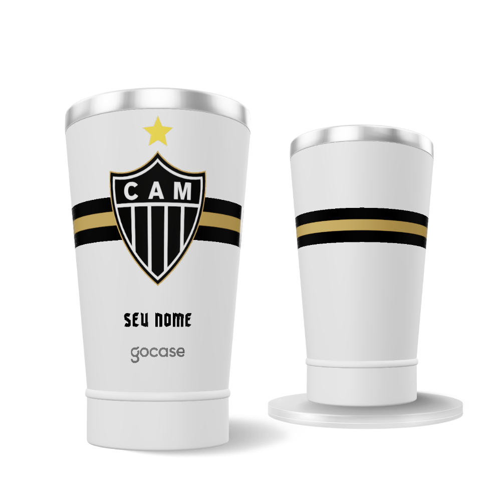 Copo Térmico Cerveja + Ebook - Atlético-MG - Uniforme 2 2025