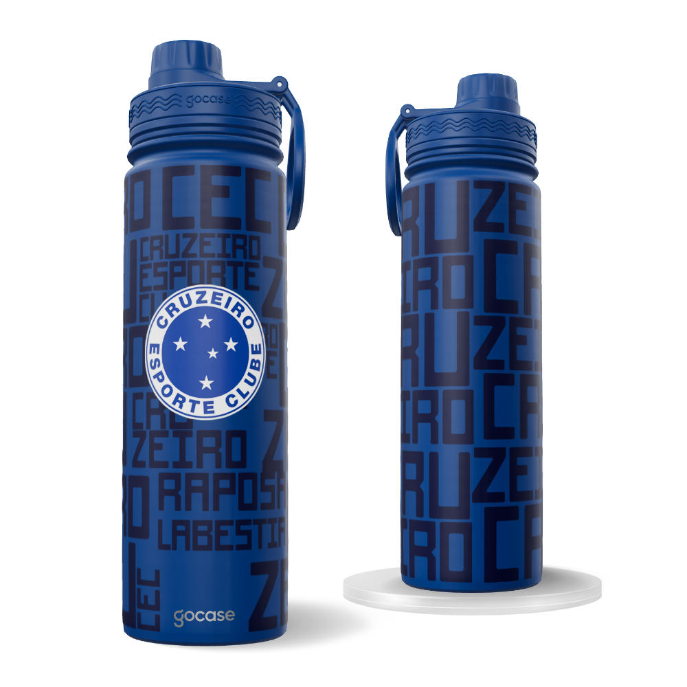 Garrafa Térmica Fresh + Ebook - Cruzeiro - White Logo