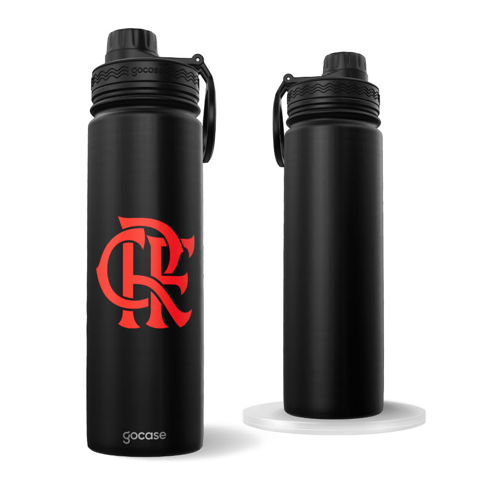 Garrafa Térmica Fresh + Ebook - Flamengo - Black Logo