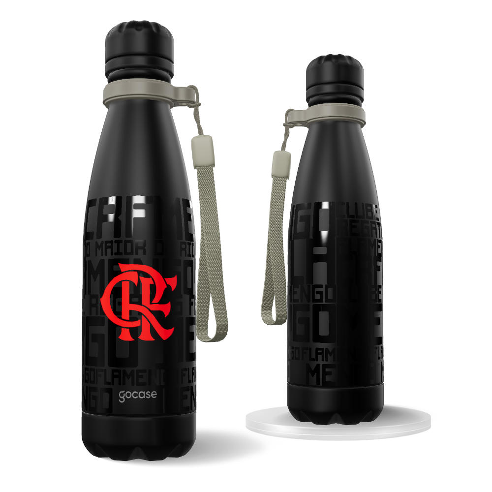 Garrafa Térmica Urban - Flamengo - Black Logo