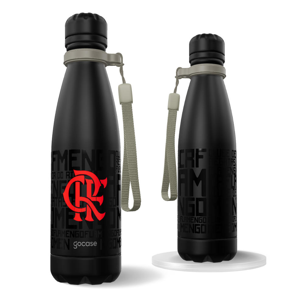 Garrafa Térmica Urban - Flamengo - Black Logo