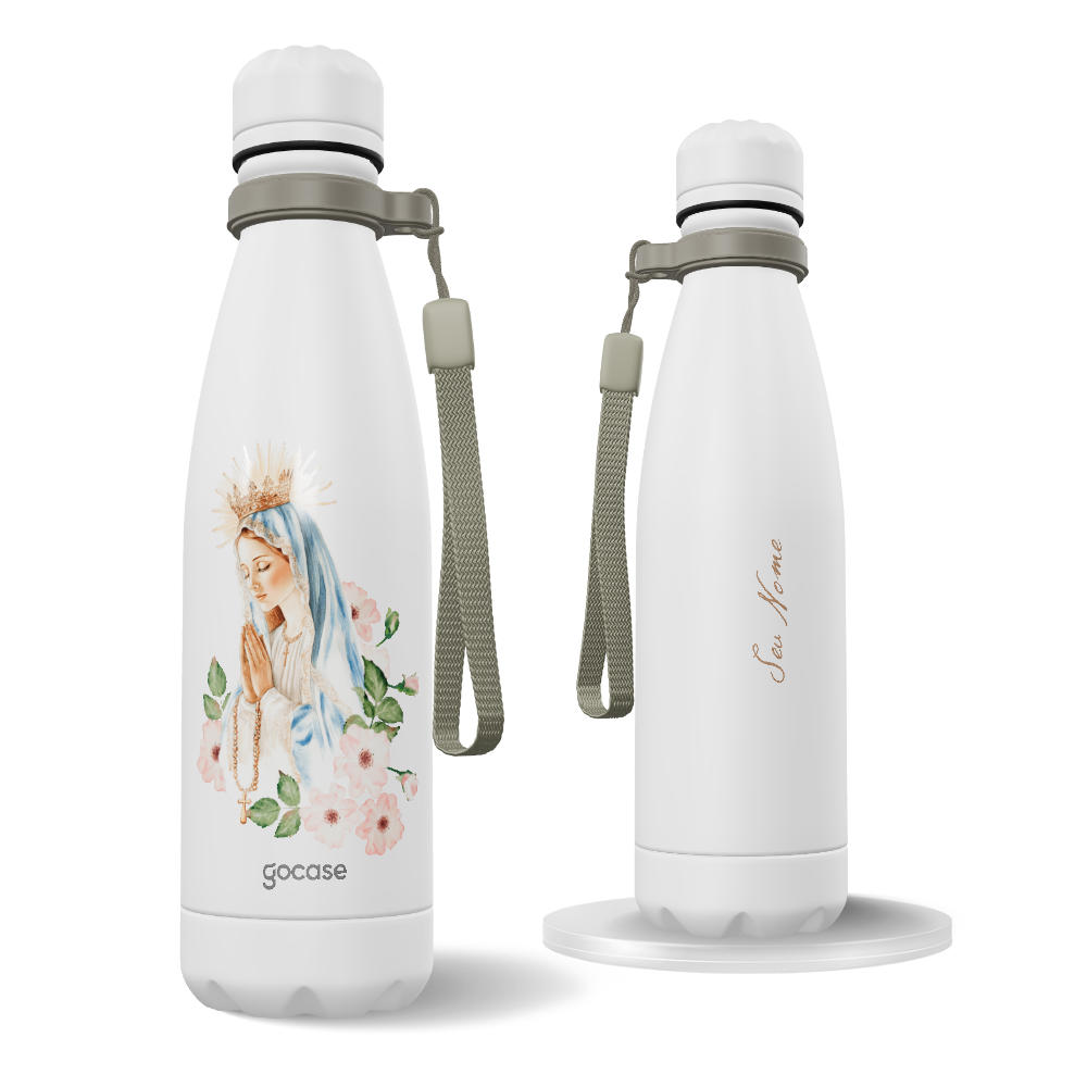 Garrafa Térmica Urban + Ebook - Mãe Maria - Aquarela
