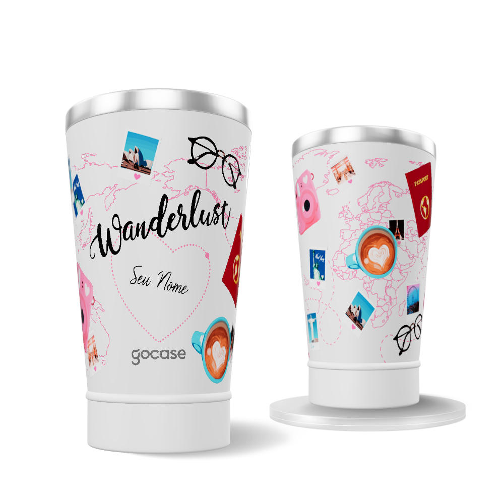 Copo Térmico + Ebook - World Trip