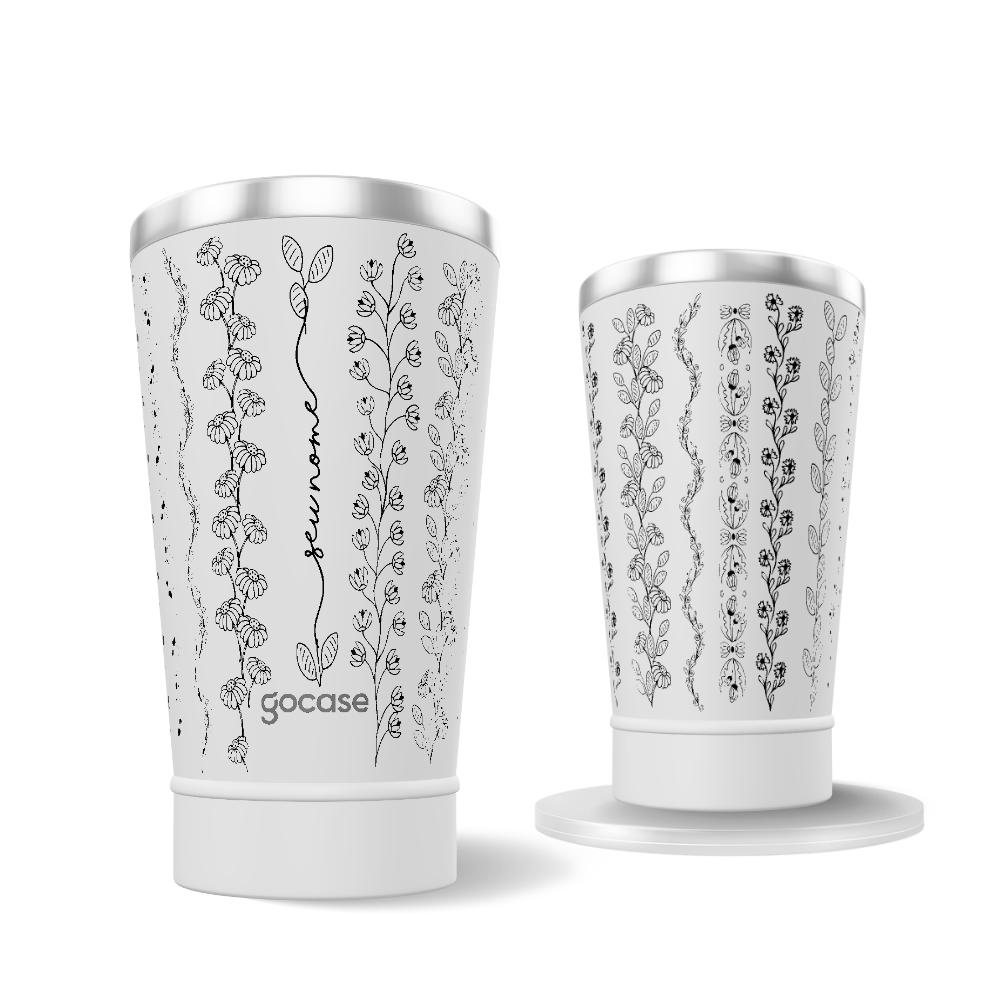 Copo Térmico + Ebook - Ramos Verticais