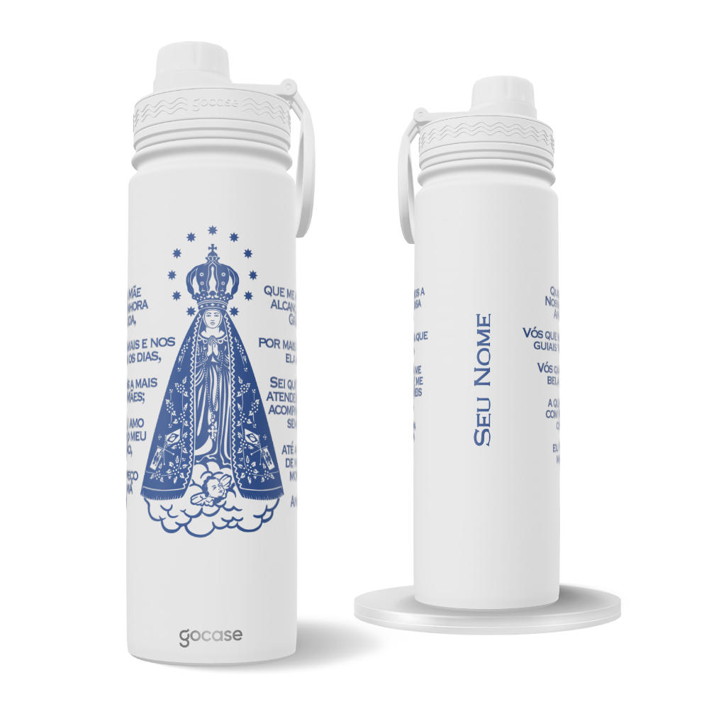 Garrafa Térmica Fresh + Ebook - Oração Nossa Senhora Aparecida