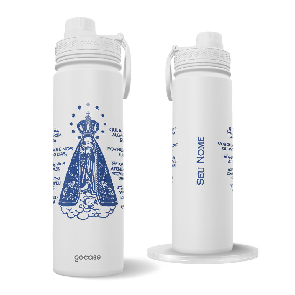 Garrafa Térmica Fresh + Ebook - Oração Nossa Senhora Aparecida