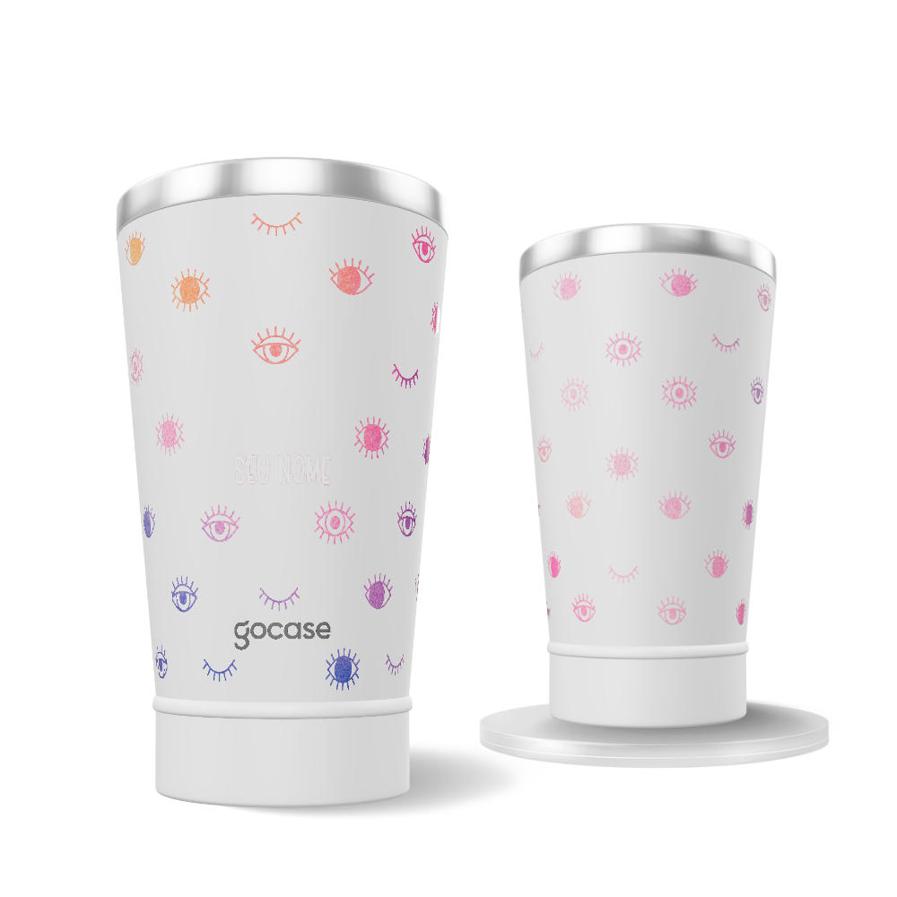 Copo Térmico Vibe - Olhinhos Coloridos