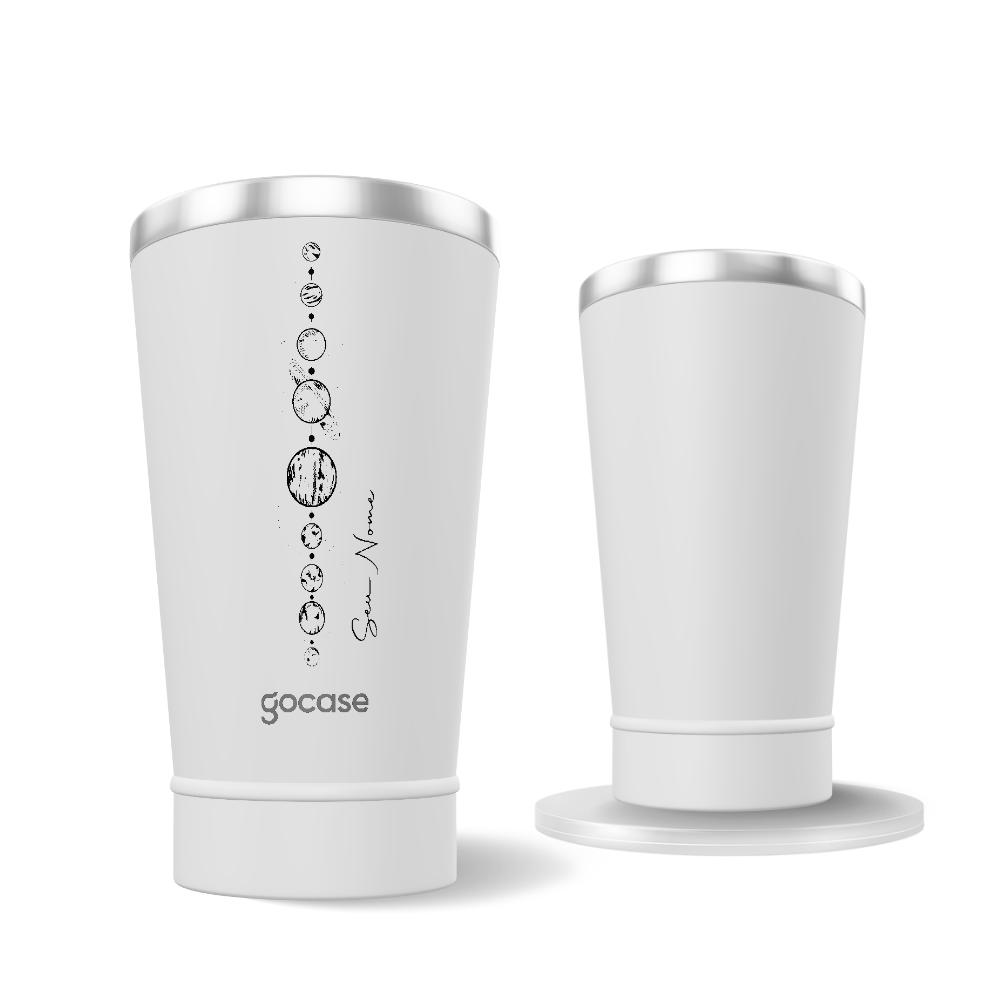 Copo Térmico Vibe - Sistema Solar Minimalista