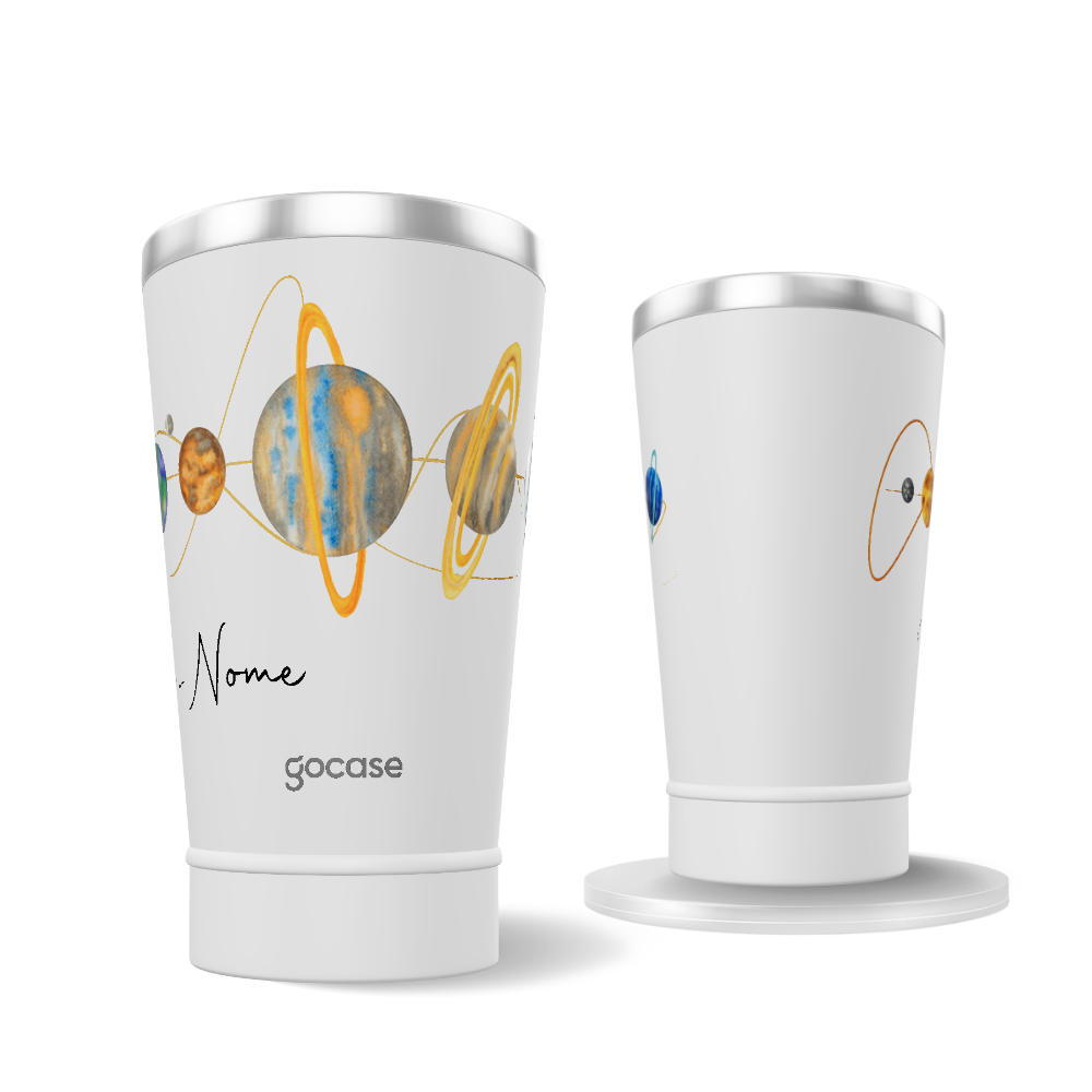 Copo Térmico Vibe - Planetas Coloridos