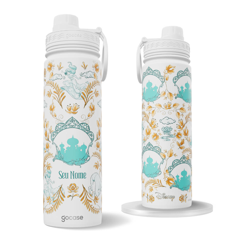 Garrafa Térmica Fresh + Ebook - Jasmine Jardim Encantado