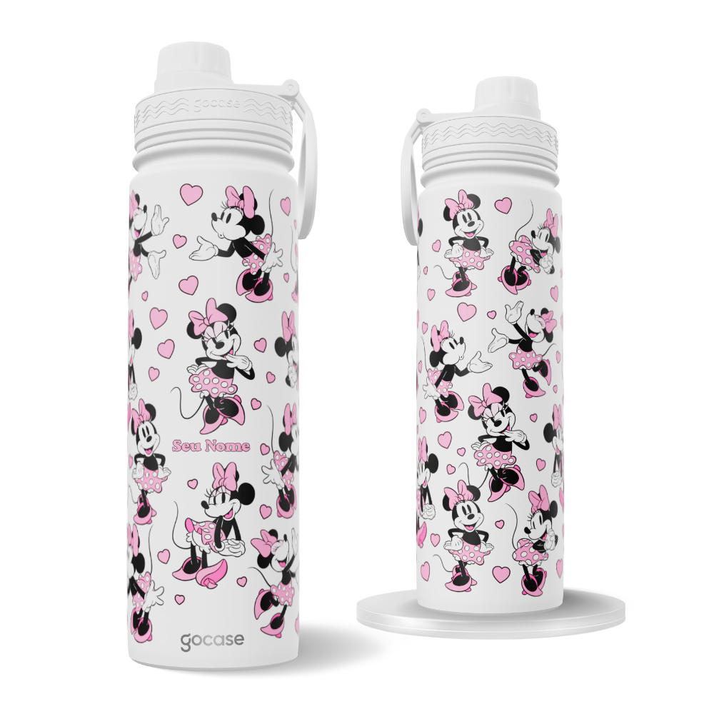 Garrafa Térmica Fresh + Ebook - Minnie Pattern